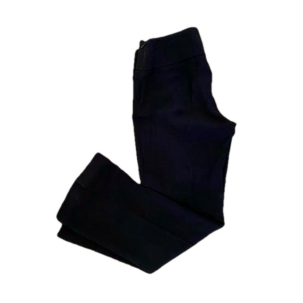 Karen Millen Black Tailored Side-Zip Slim Leg Trousers Size US 8 / UK 12